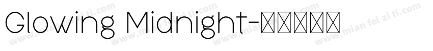 Glowing Midnight字体转换